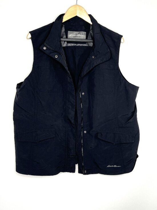 Eddie Bauer Jackets & Blazers - Eddie Bauer Utility Vest Womens 2XL Black Cargo Pocket Outdoor Performance